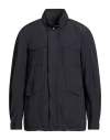 Herno Man Jacket Midnight Blue Size 44 Polyamide, Cotton In Black