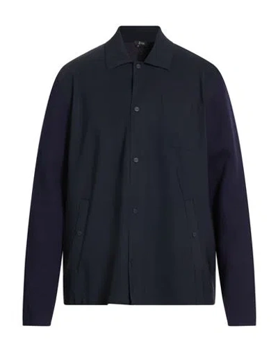 Herno Man Jacket Midnight Blue Size 46 Cotton