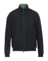 Herno Man Jacket Midnight Blue Size 46 Polyester, Polyurethane In Black