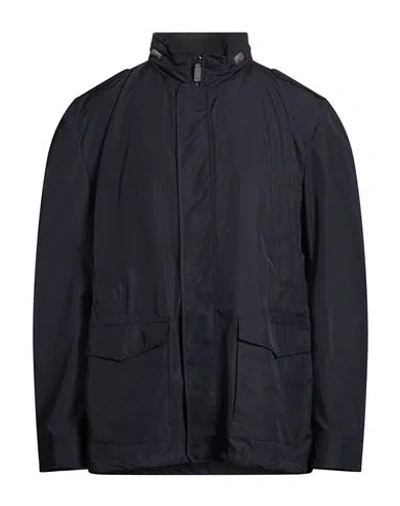 Herno Man Jacket Midnight Blue Size 50 Polyester, Viscose