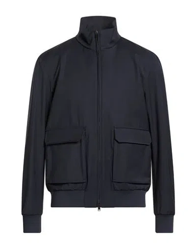 Herno Man Jacket Midnight Blue Size 50 Virgin Wool