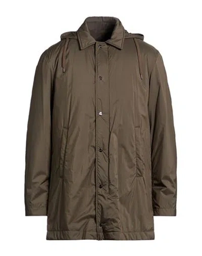 Herno Man Jacket Military Green Size 38 Polyamide