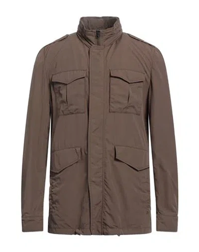 Herno Man Jacket Military Green Size 40 Polyamide