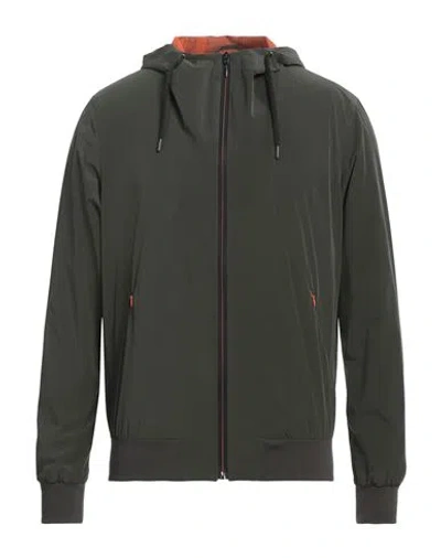 Herno Man Jacket Military Green Size 40 Polyamide, Elastane