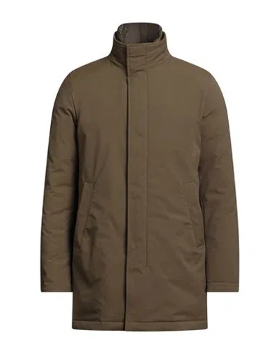 Herno Man Jacket Military Green Size 40 Polyester