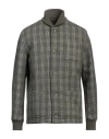 Herno Man Jacket Military Green Size 40 Polyester, Wool, Cotton In Green
