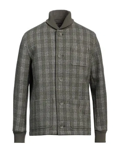 Herno Man Jacket Military Green Size 40 Polyester, Wool, Cotton