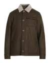 Herno Man Jacket Military Green Size 40 Wool, Polyamide, Polyester In Green
