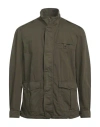 Herno Cotton And Linen Jacket In Green