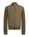 Herno Man Jacket Military Green Size 44 Cotton, Polyamide
