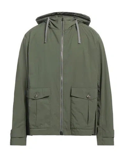 Herno Man Jacket Military Green Size 44 Polyamide