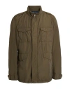 Herno Man Jacket Military Green Size 44 Polyamide, Cotton In Green