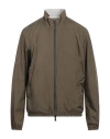 Herno Man Jacket Military Green Size 44 Polyester, Polyamide, Polyurethane In Green