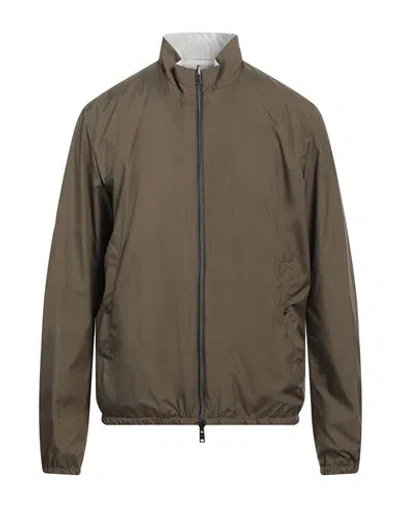 Herno Man Jacket Military Green Size 44 Polyester, Polyamide, Polyurethane
