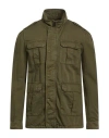 Herno Man Jacket Military Green Size 46 Cotton, Linen In Green