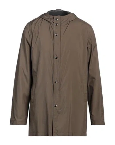 Herno Man Jacket Military Green Size 48 Polyester