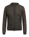 Herno Man Jacket Military Green Size 50 Polyamide