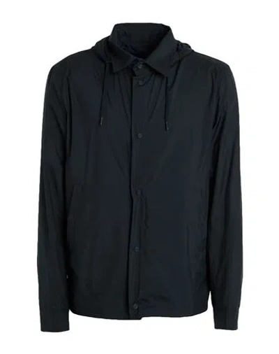 Herno Man Jacket Navy Size 40 Polyester In Brown