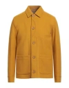 Herno Man Jacket Marigold Size 40 Wool, Polyamide In Yellow
