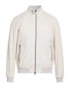 Herno Man Jacket Off White Size 42 Polyamide In Neutral