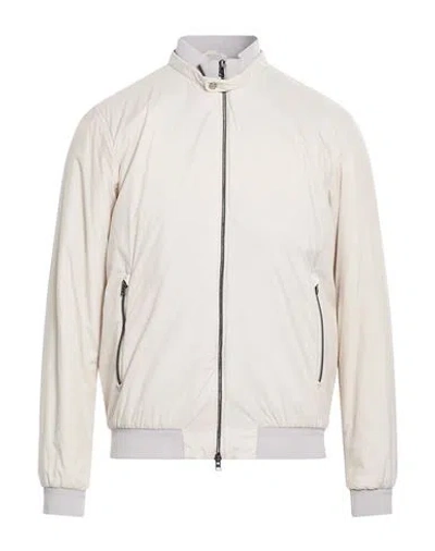 Herno Man Jacket Off White Size 42 Polyamide In Neutral