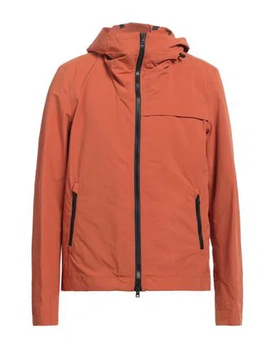 Herno Man Jacket Rust Size 40 Polyester, Polyamide, Elastane In Red
