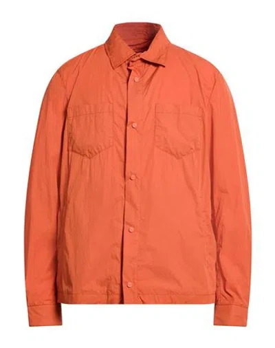 Herno Man Jacket Rust Size 44 Polyamide In Red
