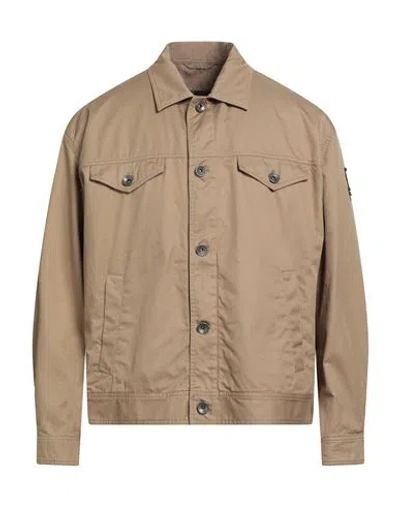 Herno Man Jacket Sand Size 48 Cotton In Brown