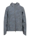 Herno Man Jacket Slate Blue Size 44 Polyamide, Polyester, Polyurethane In Blue