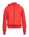 Herno Man Jacket Tomato Red Size 42 Cotton, Polyester, Polyurethane In Multi
