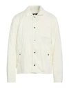 Herno Man Jacket White Size 40 Polyamide, Polyurethane Coated In Neutral