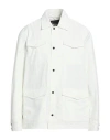 Herno Man Jacket White Size 40 Polyester In White