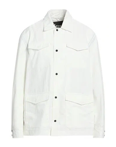 Herno Man Jacket White Size 40 Polyester