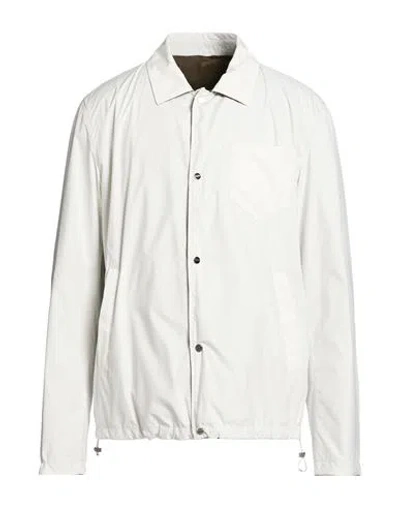 Herno Man Jacket White Size 40 Polyester, Polyamide, Polyurethane