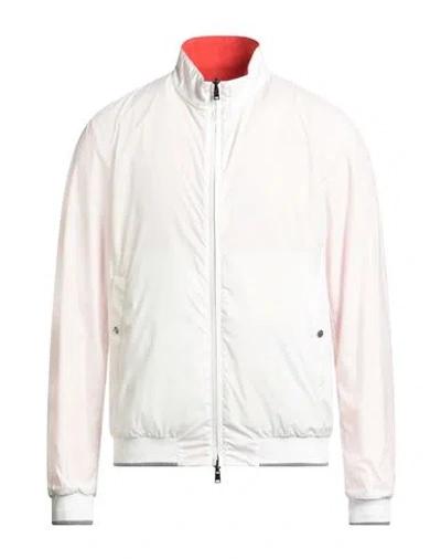 Herno Man Jacket White Size 46 Polyester, Polyurethane, Polyamide, Cotton, Elastane