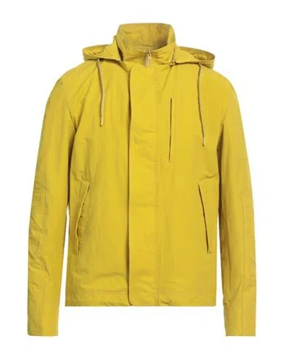 Herno Man Jacket Yellow Size 40 Polyamide, Cotton