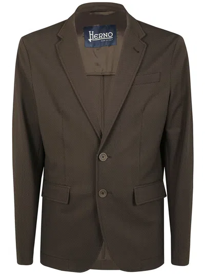 Herno Man Light Jacket Clothing In Brown