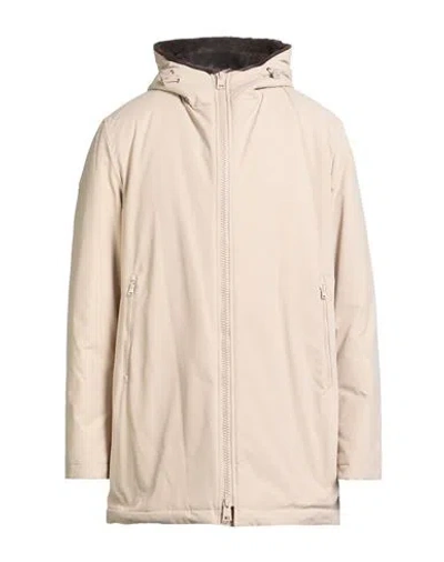 Herno Man Overcoat & Trench Coat Beige Size 46 Polyester