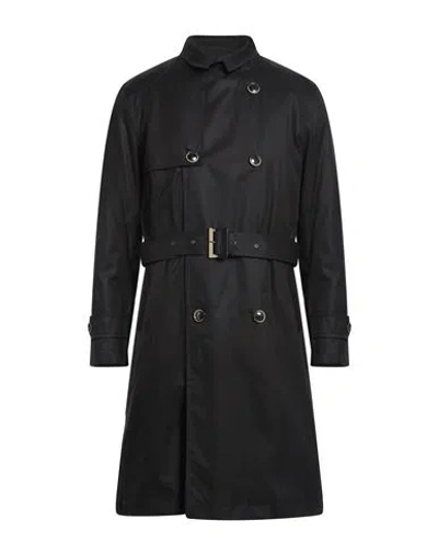 Herno Man Overcoat & Trench Coat Black Size 42 Cotton