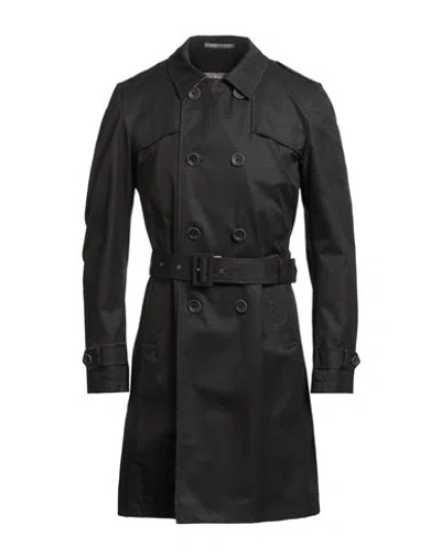 Herno Man Overcoat & Trench Coat Black Size 44 Cotton, Polyester