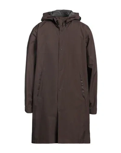 Herno Man Overcoat & Trench Coat Brown Size 40 Polyester