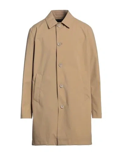 Herno Man Overcoat & Trench Coat Camel Size 42 Polyester In Beige