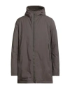 Herno Man Overcoat & Trench Coat Dark Brown Size 42 Polyester