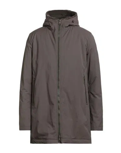 Herno Man Overcoat & Trench Coat Dark Brown Size 42 Polyester