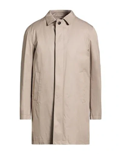 Herno Man Overcoat & Trench Coat Grey Size 40 Cotton In Gray