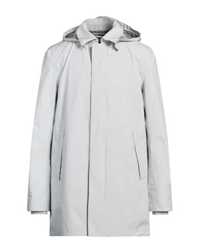 Herno Man Overcoat & Trench Coat Grey Size 42 Polyester, Polyurethane