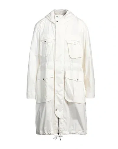 Herno Man Overcoat & Trench Coat Ivory Size 38 Cotton, Elastane, Polyester In Neutral