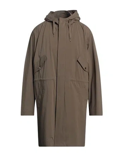 Herno Man Overcoat & Trench Coat Khaki Size 44 Polyamide, Elastane, Cotton In Beige