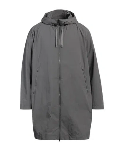 Herno Man Overcoat & Trench Coat Lead Size 42 Polyamide In Grey