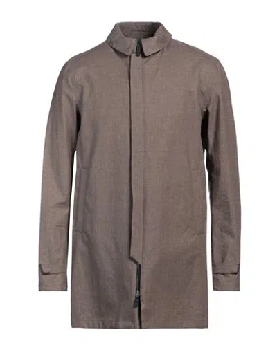 Herno Man Overcoat & Trench Coat Light Brown Size 44 Linen, Ptfe - Polytetrafluoroethylene, Polyeste In Beige